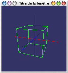 un cube en opengl sous linux